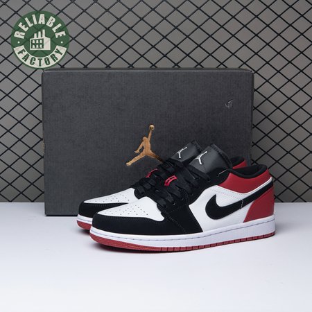 Jordan 1 Low Black Toe 553558-116 Unisex