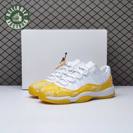 Jordan 11 Retro Low Tour Yellow Snakeskin (Women's) AH7860-107 Size 36-40