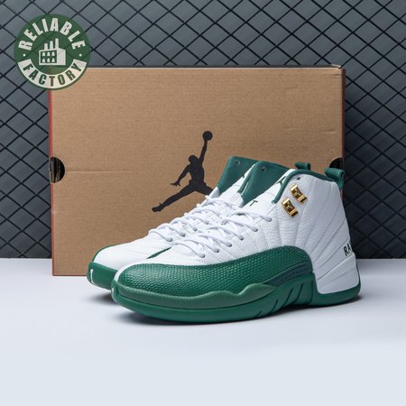 Air Jordan 12 White Green Men's