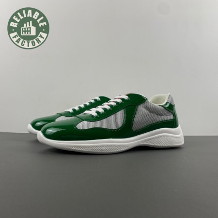 Prada America's Cup Green Sneakers