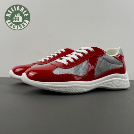 Prada America's Cup Red Sneakers