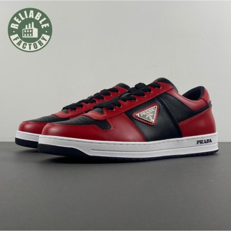 Prada Low Top Sneakers Red Black