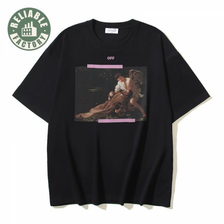 OFF-WHITE Printed Short Sleeve T-Shirt Black