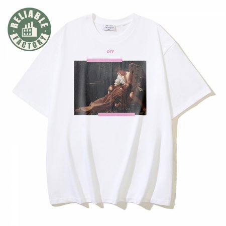 OFF-WHITE Printed Short Sleeve T-Shirt White