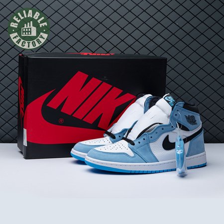 Jordan 1 Retro High White University Blue Black Unisex