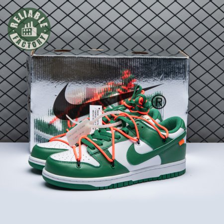 Off-White x Dunk Low 'Pine Green' Unisex