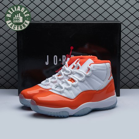 Air Jordan 11 Retro High 72-10 White Orange Men's