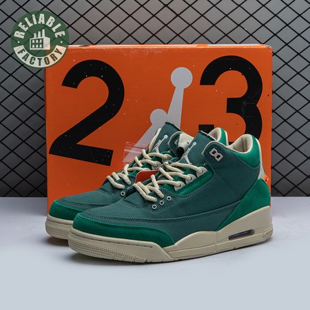 Nina Chanel Abney x Air Jordan 3 Retro Bicoastal Black Malachite Fossil FZ7974-300 Size 36-47.5