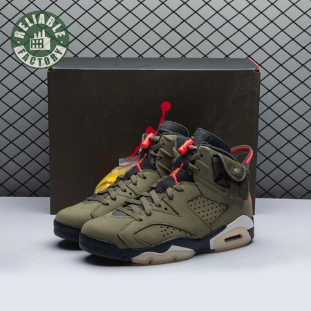 Travis Scott x Air Jordan 6 Retro 'Olive' CN1084 200 Men's