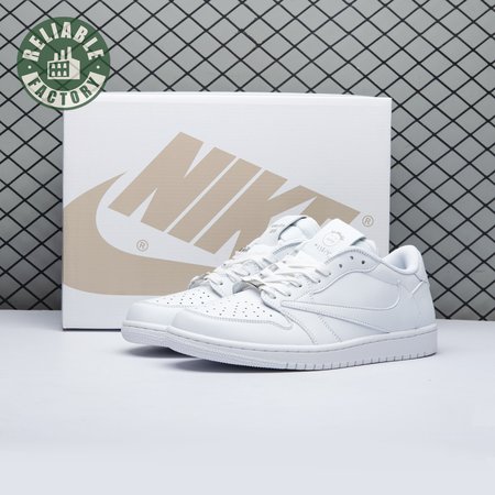 Travis Scott x Air Jordan 1 Low Triple White DM7866 292 Unisex