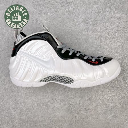 Nike Air Foamposite Pro White Black University Red 624041-103 Unisex