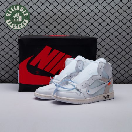 Off-White x Air Jordan 1 Retro High OG BG 'White' 2018 Unisex