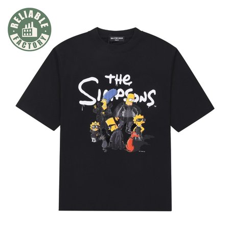 Balenciaga The Simpsons T-Shirt (B50) Black