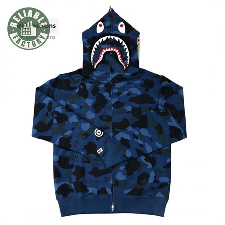 Bape Color Camo Shark Sweater Hoodie