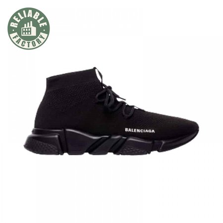 BALENCIAGA MEN'S SPEED LACE-UP SNEAKER IN BLACK - BB163