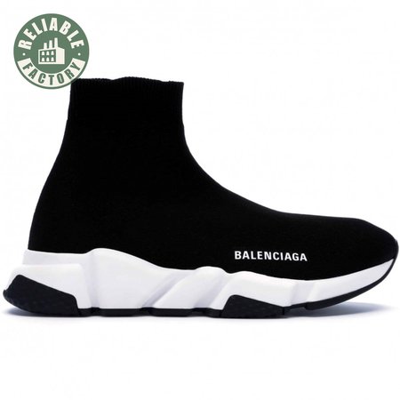 BALENCIAGA SPEED TRAINER BLACK WHITE - BB10