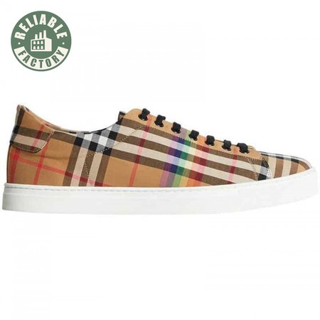 BURBERRY RAINBOW VINTAGE CHECK TRAINERS - BBR15