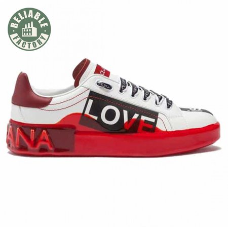 DOLCE & GABBANA PORTOFINO MELT SNEAKERS IN PRINTED NAPPA CALFSKIN - DG16