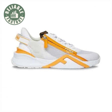 FENDI CHUNKY LACE-UP TRAINERS YELLOW - FD20