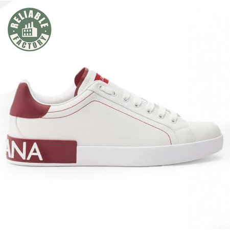 DOLCE & GABBANA CALFSKIN NAPPA PORTOFINO SNEAKERS - DG14