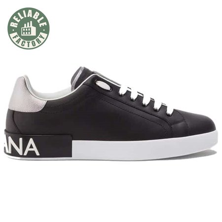 DOLCE & GABBANA CALFSKIN NAPPA PORTOFINO SNEAKERS - DG25