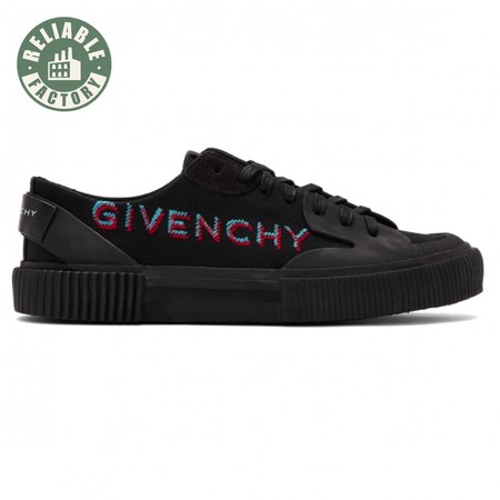 GIVENCHY BLACK SIGNATURE LIGHT TENNIS SNEAKER - GVC42