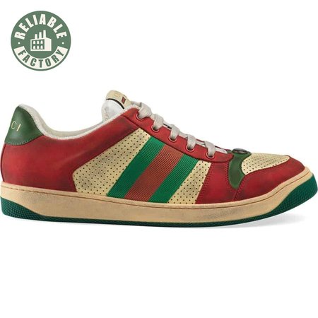 GUCCI SCREENER LEATHER SNEAKER - GC52