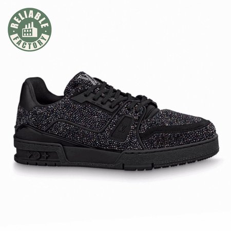 glitter sneaekers black trainer - 223