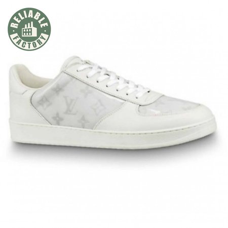 white monogram transparent rivoli sneaker - 40