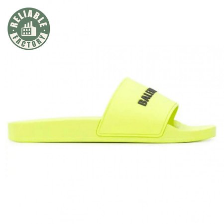 BALENCIAGA RUBBER LOGO POOL SLIDE SANDALS - BBS2